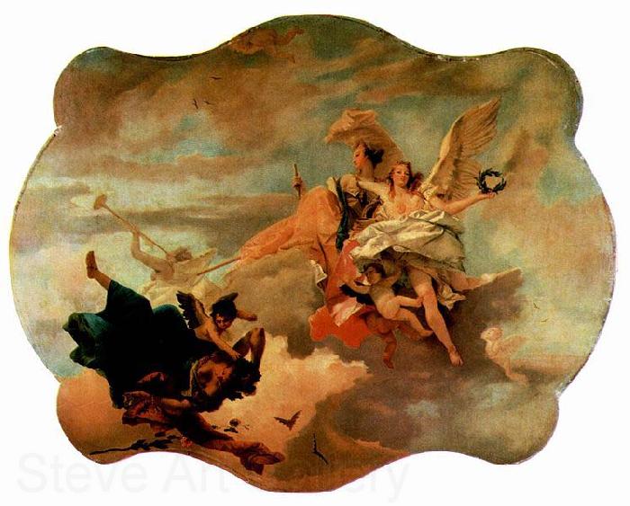 Giovanni Battista Tiepolo Triumphzug der Fortitudo und der Sapienzia France oil painting art